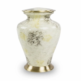 Glenwood White Cremation Urn In Large