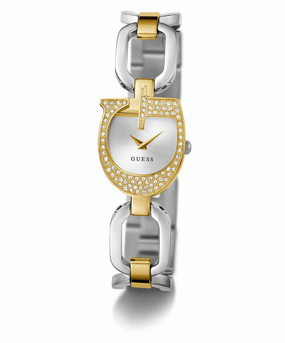 GUESS Ladies 2-Tone Gold Tone Analog Watch
