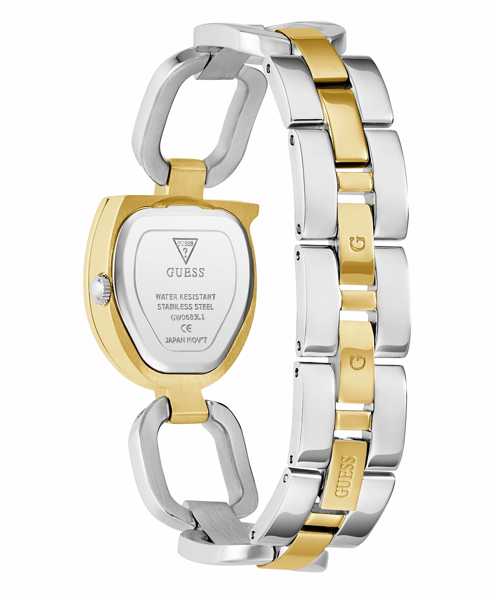 GUESS Ladies 2-Tone Gold Tone Analog Watch