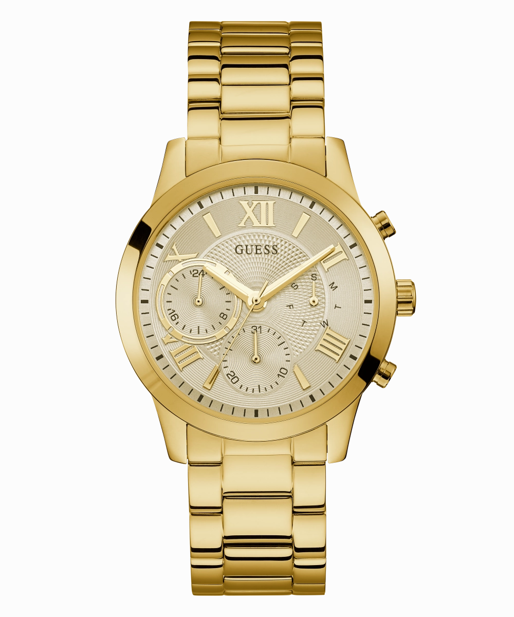 GUESS Ladies Gold Tone Multi-function Watch