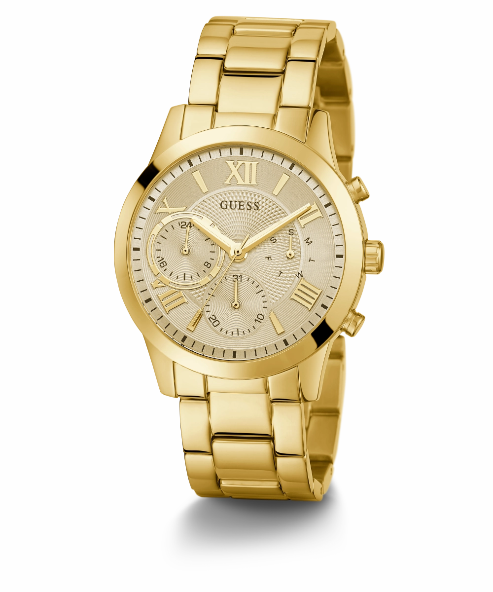 GUESS Ladies Gold Tone Multi-function Watch