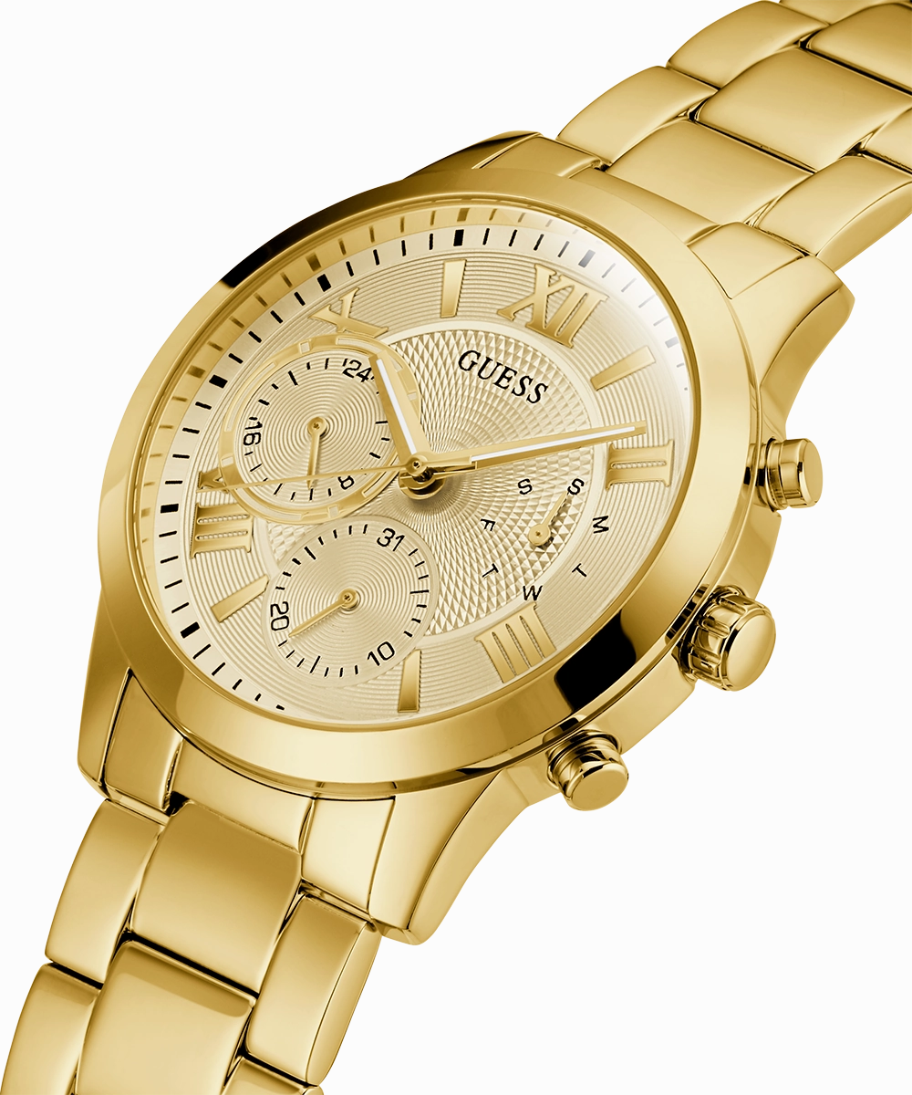 GUESS Ladies Gold Tone Multi-function Watch