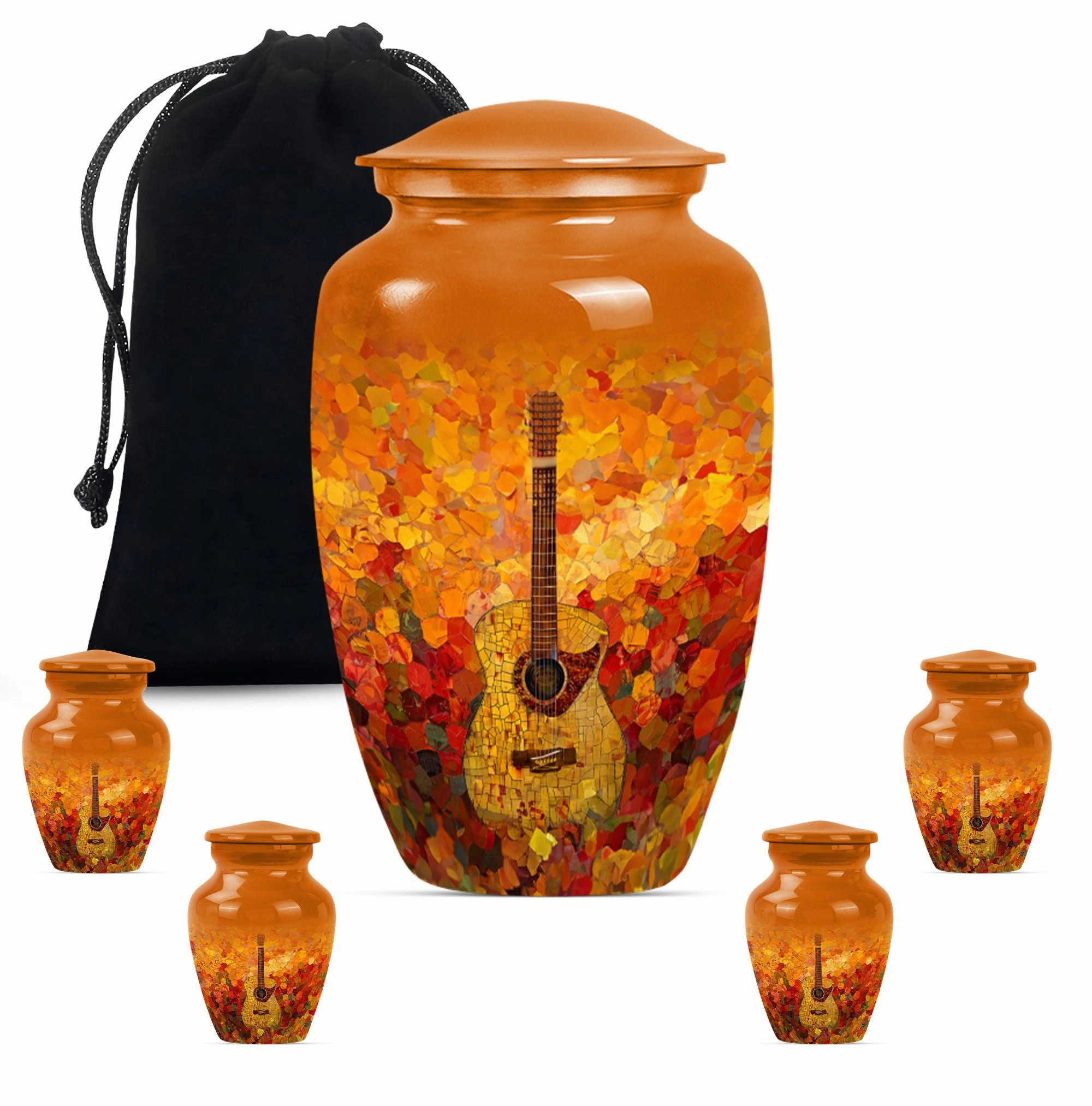 Guitar Tribute Cremation Urn: A Timeless Memorial for Adult Males
