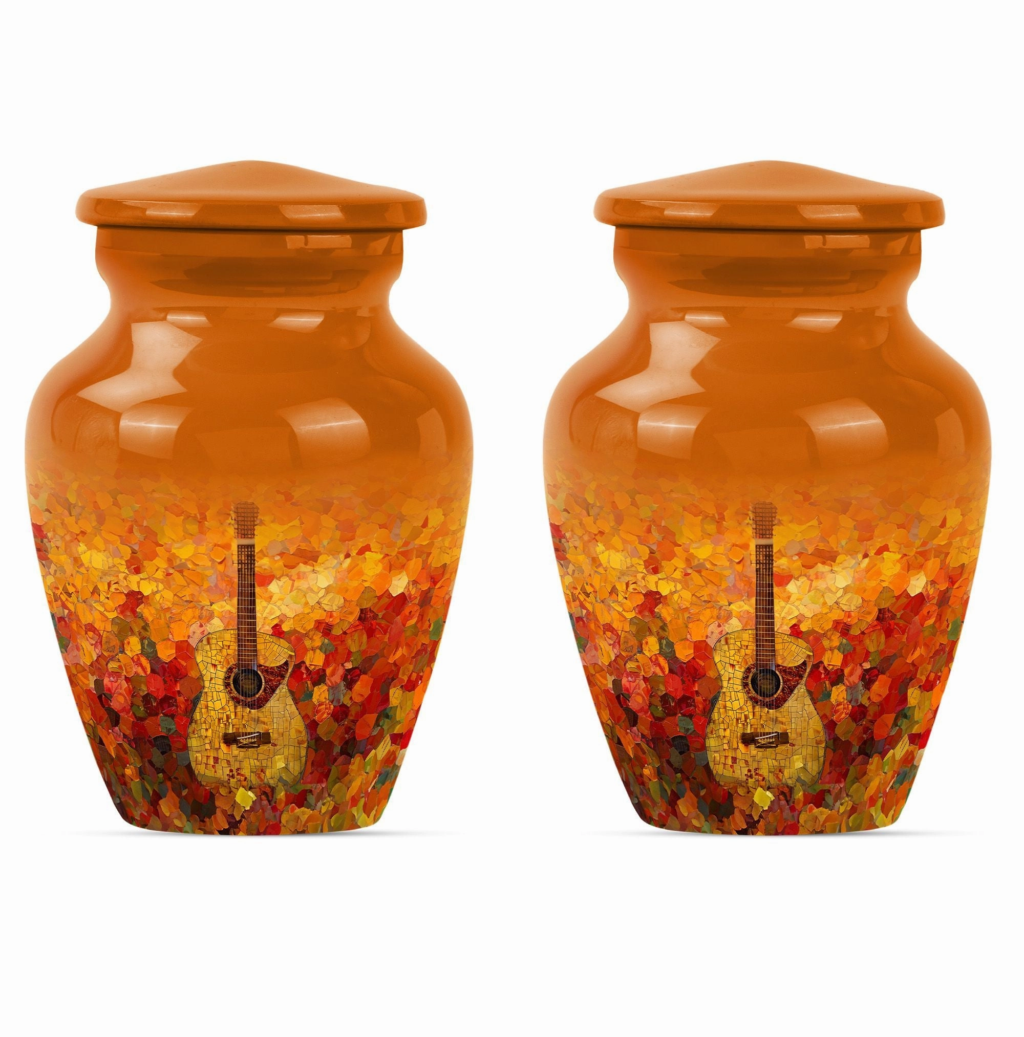 Guitar Tribute Cremation Urn: A Timeless Memorial for Adult Males