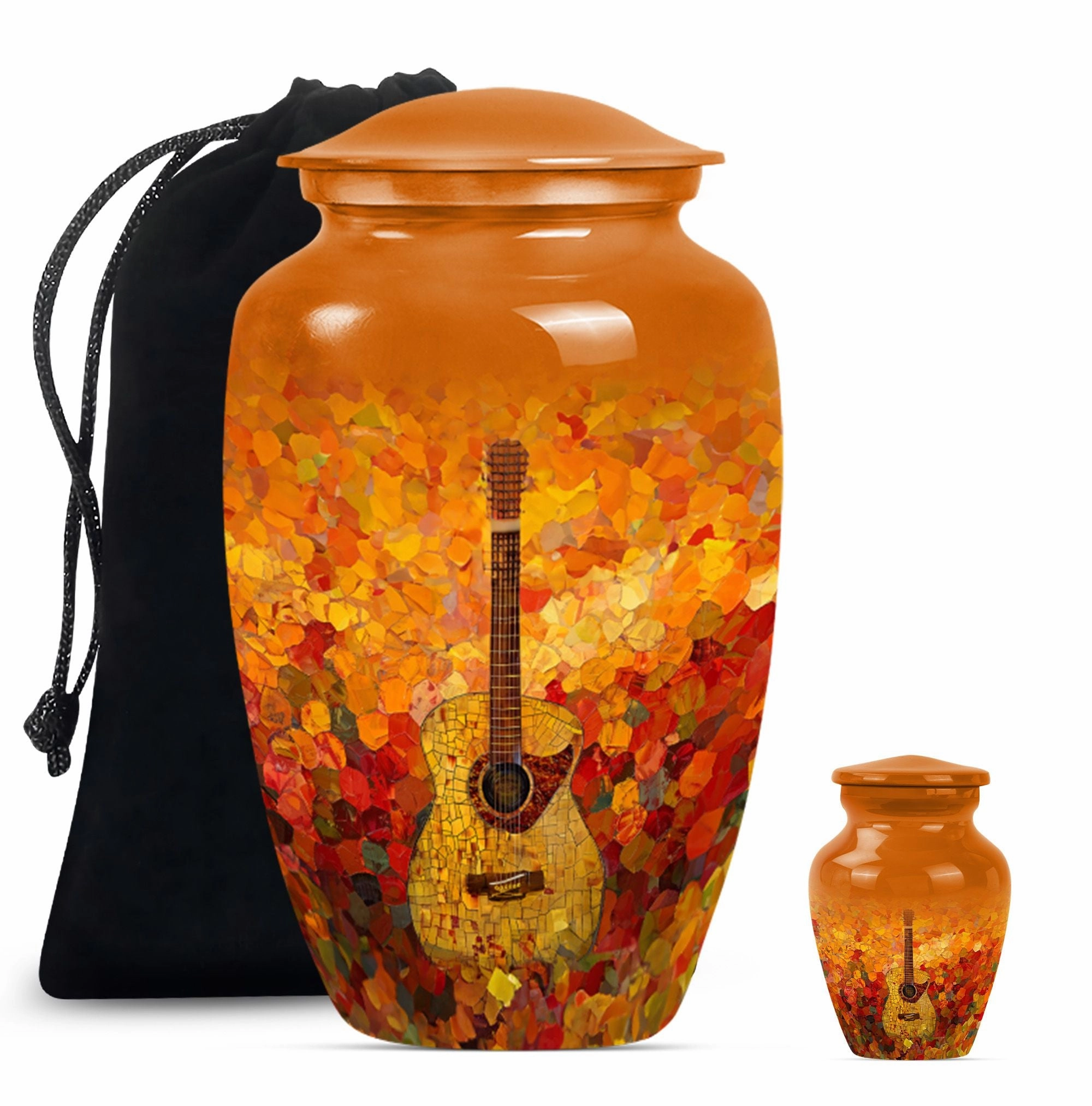 Guitar Tribute Cremation Urn: A Timeless Memorial for Adult Males