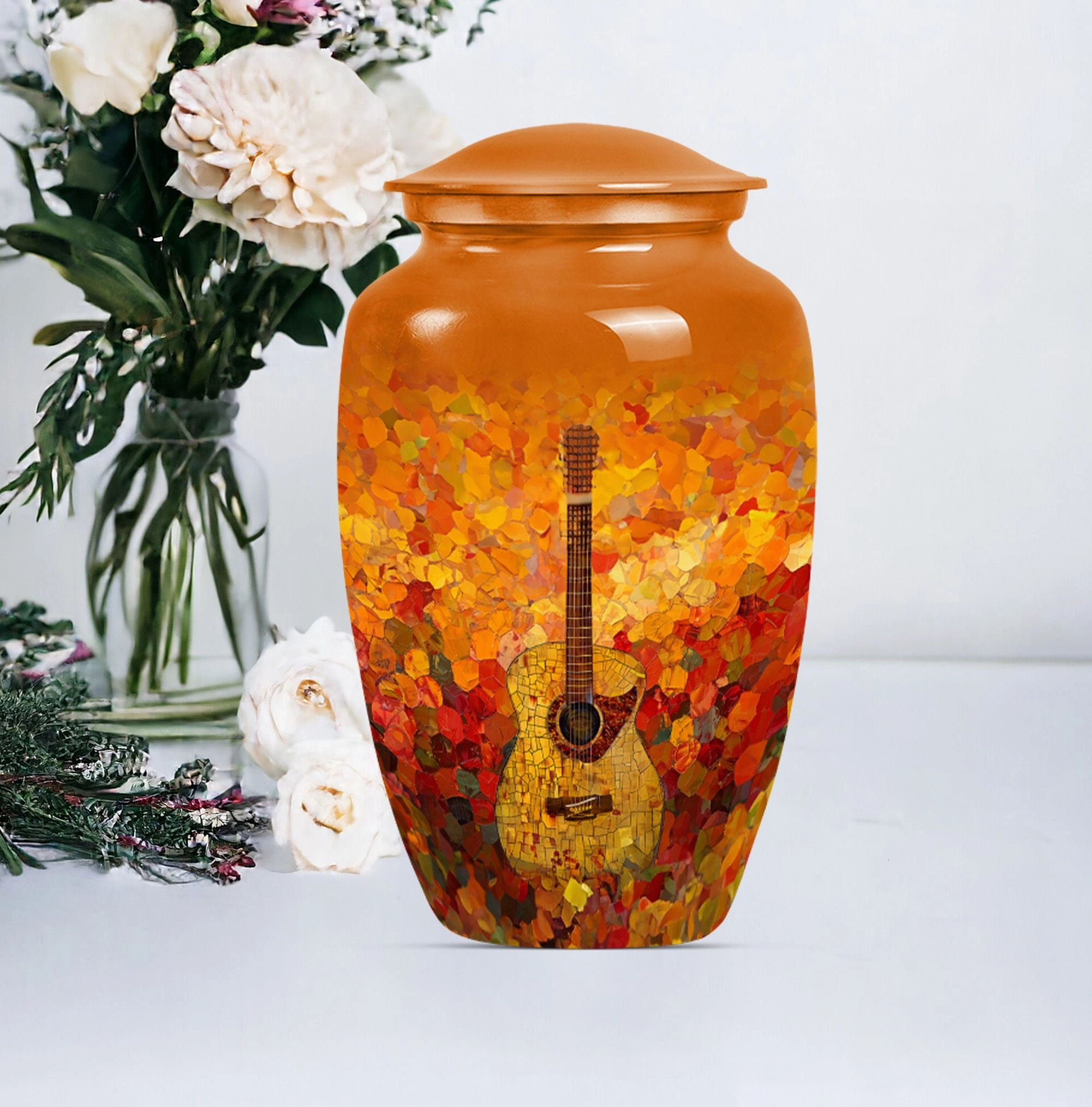 Guitar Tribute Cremation Urn: A Timeless Memorial for Adult Males