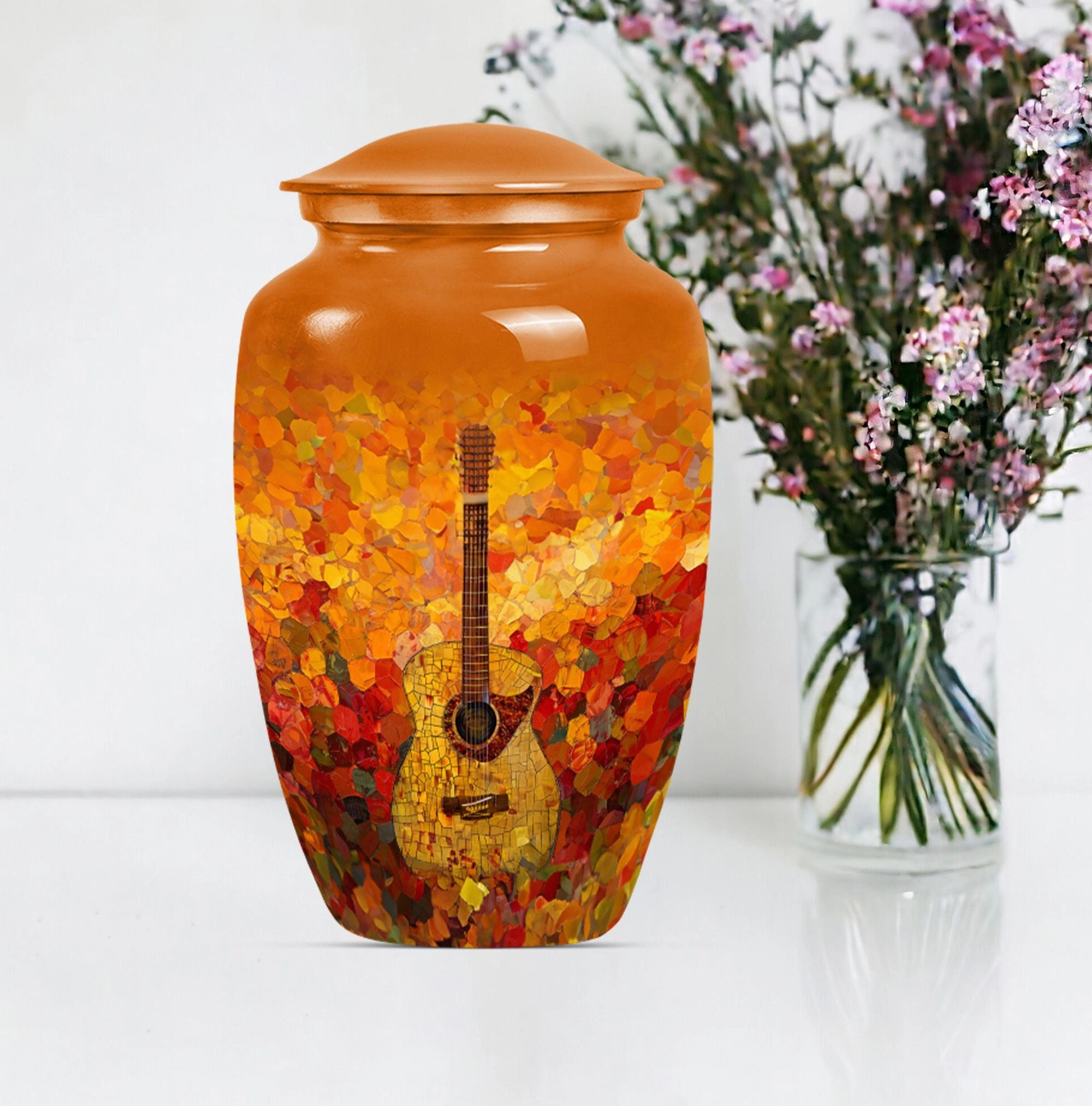Guitar Tribute Cremation Urn: A Timeless Memorial for Adult Males