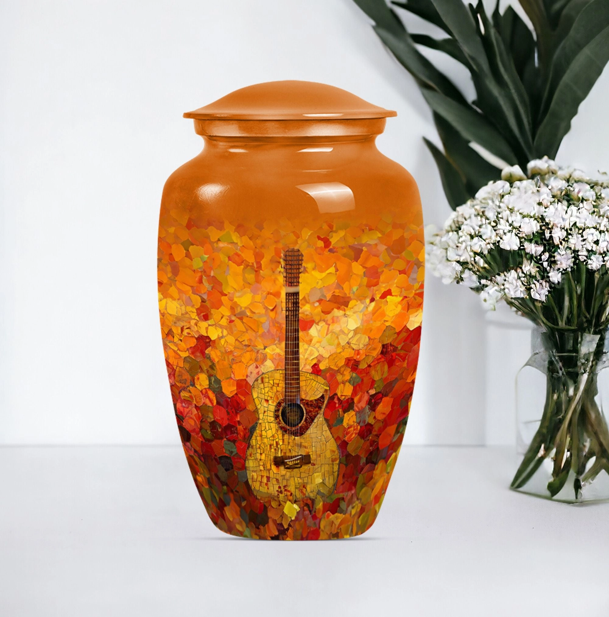 Guitar Tribute Cremation Urn: A Timeless Memorial for Adult Males