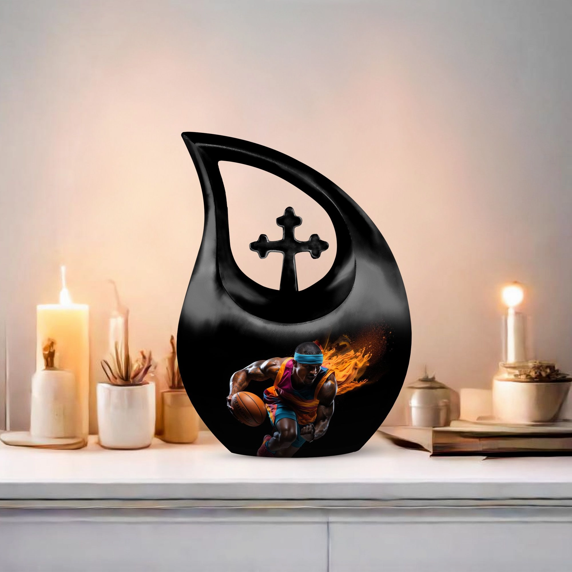 Honourable Pass Football Legacy Burial Urn  Affordable Memorial
