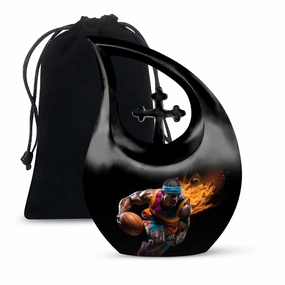 Honourable Pass Football Legacy Burial Urn  Affordable Memorial