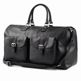 Hook and Albert Men's Leather Garment Weekender Bag
