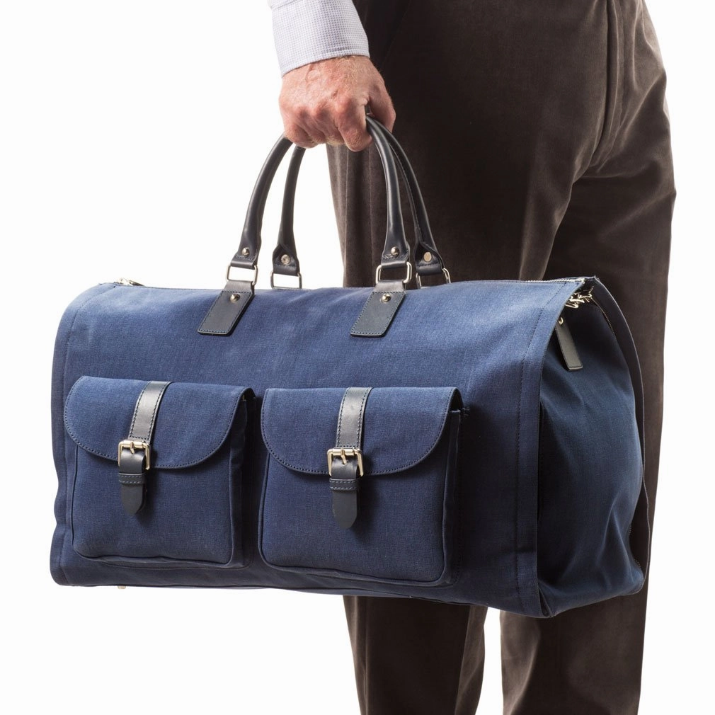 Hook and Albert Men's Waxed Canvas Garment Weekender Bag