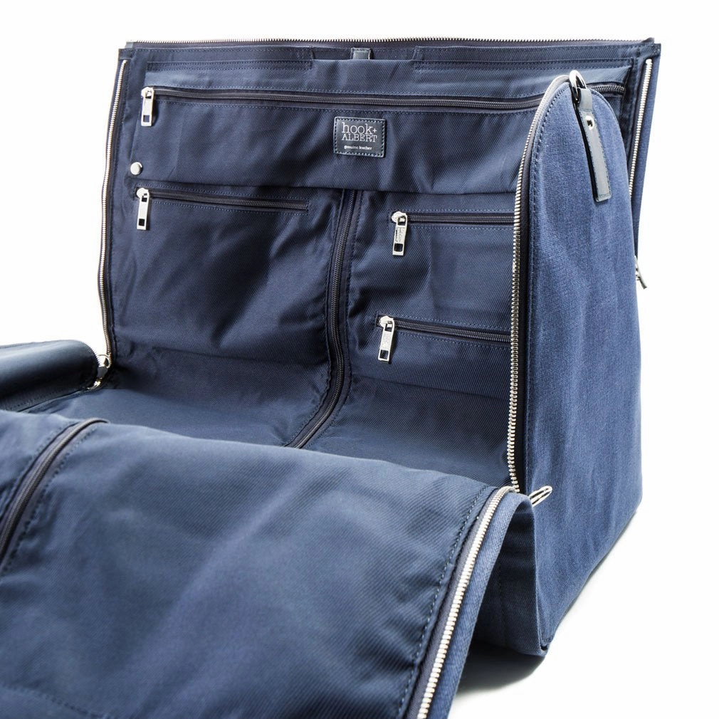 Hook and Albert Men's Waxed Canvas Garment Weekender Bag