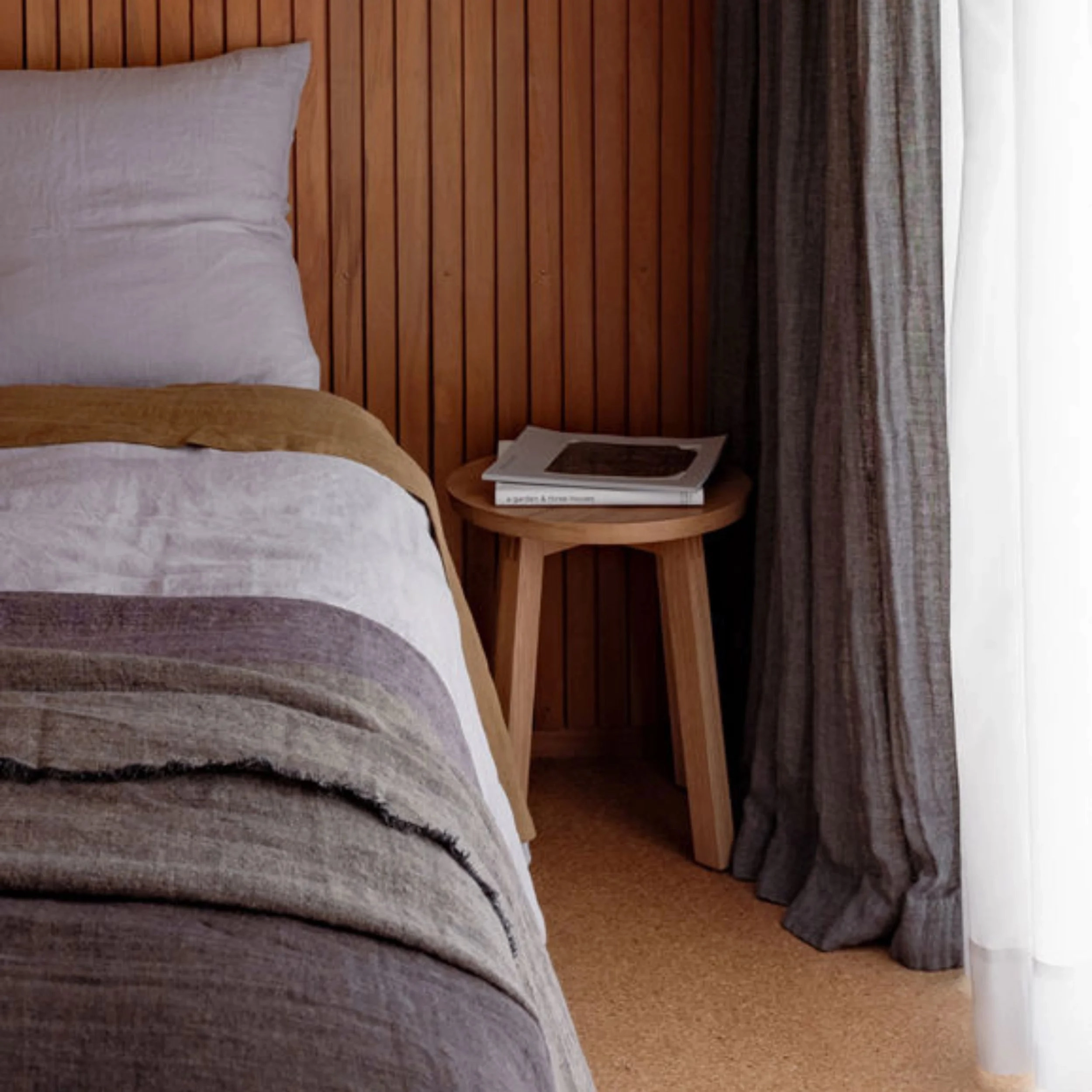 Hut Stool Low - Oak