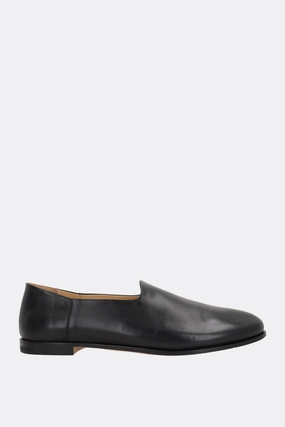 Land slippers in smooth leather