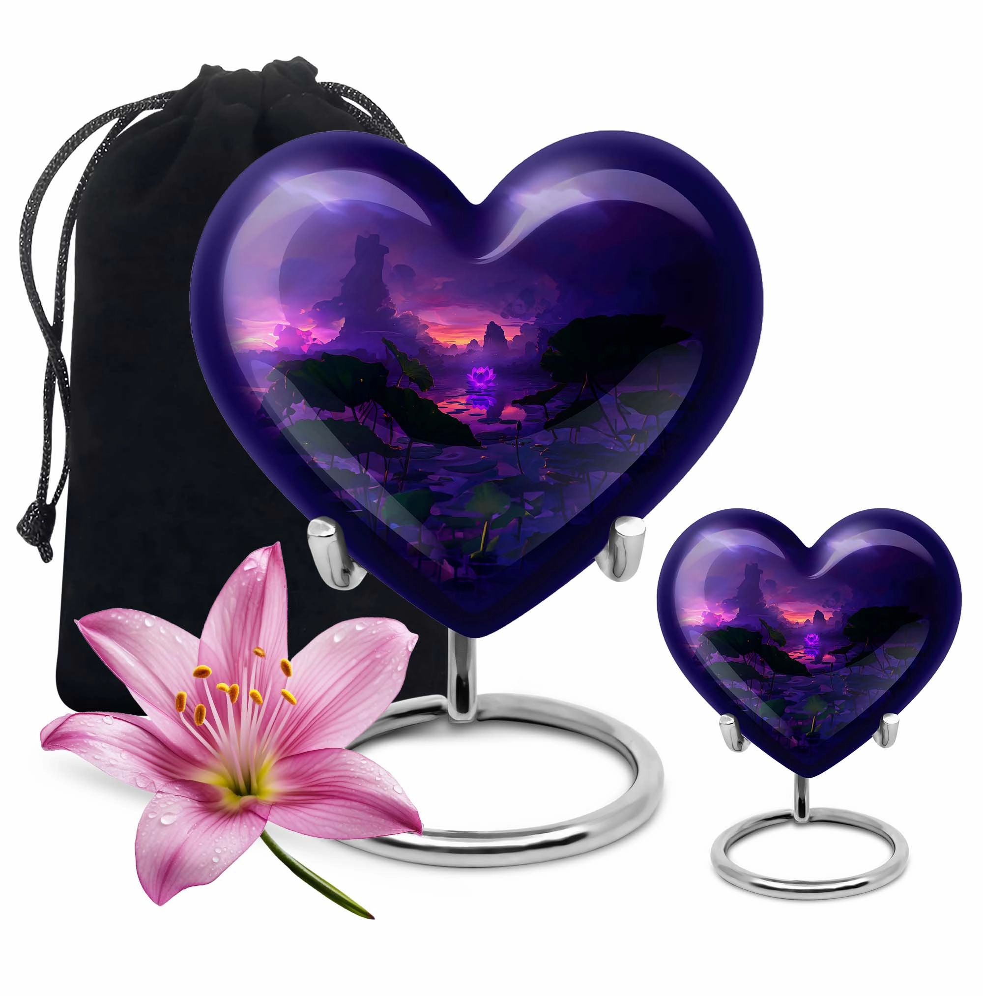 Lasting Remembrance Lotus Urn: Timeless Memorial Keepsake