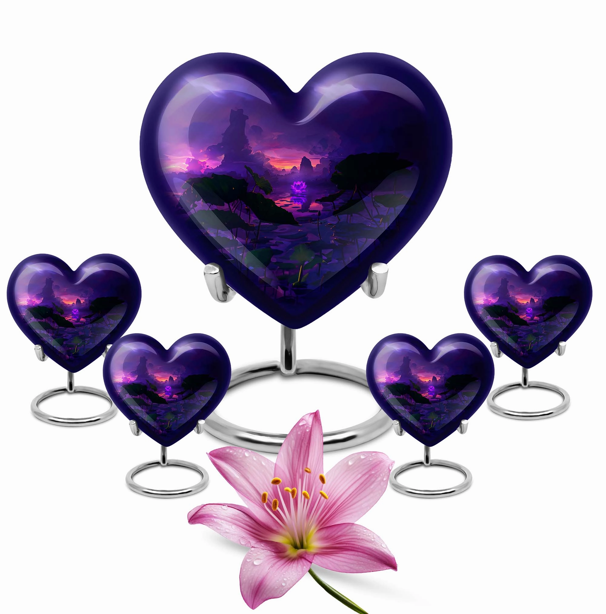 Lasting Remembrance Lotus Urn: Timeless Memorial Keepsake