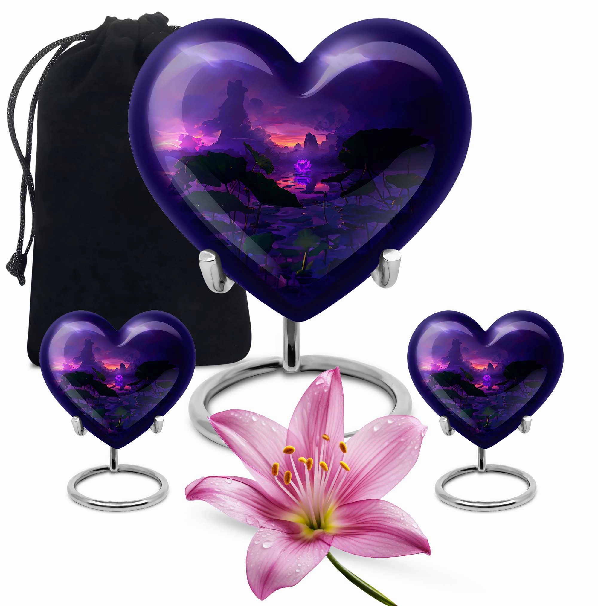 Lasting Remembrance Lotus Urn: Timeless Memorial Keepsake