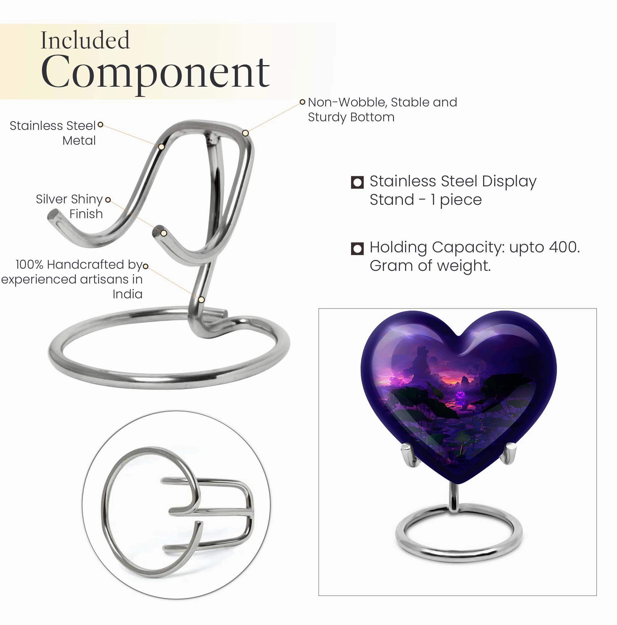 Lasting Remembrance Lotus Urn: Timeless Memorial Keepsake