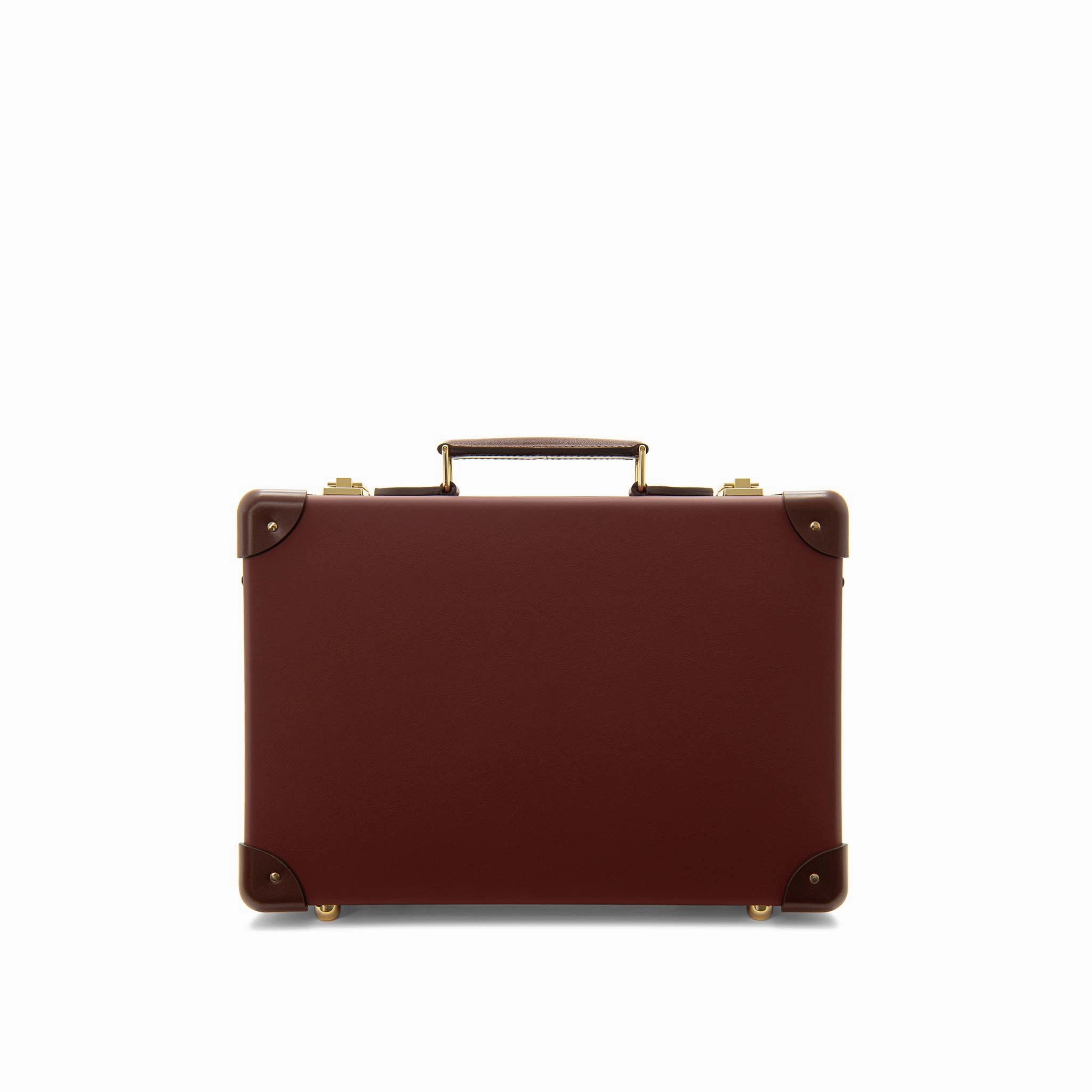 Leather Crafted · Small Attaché | Sherry Red/Brown/Gold