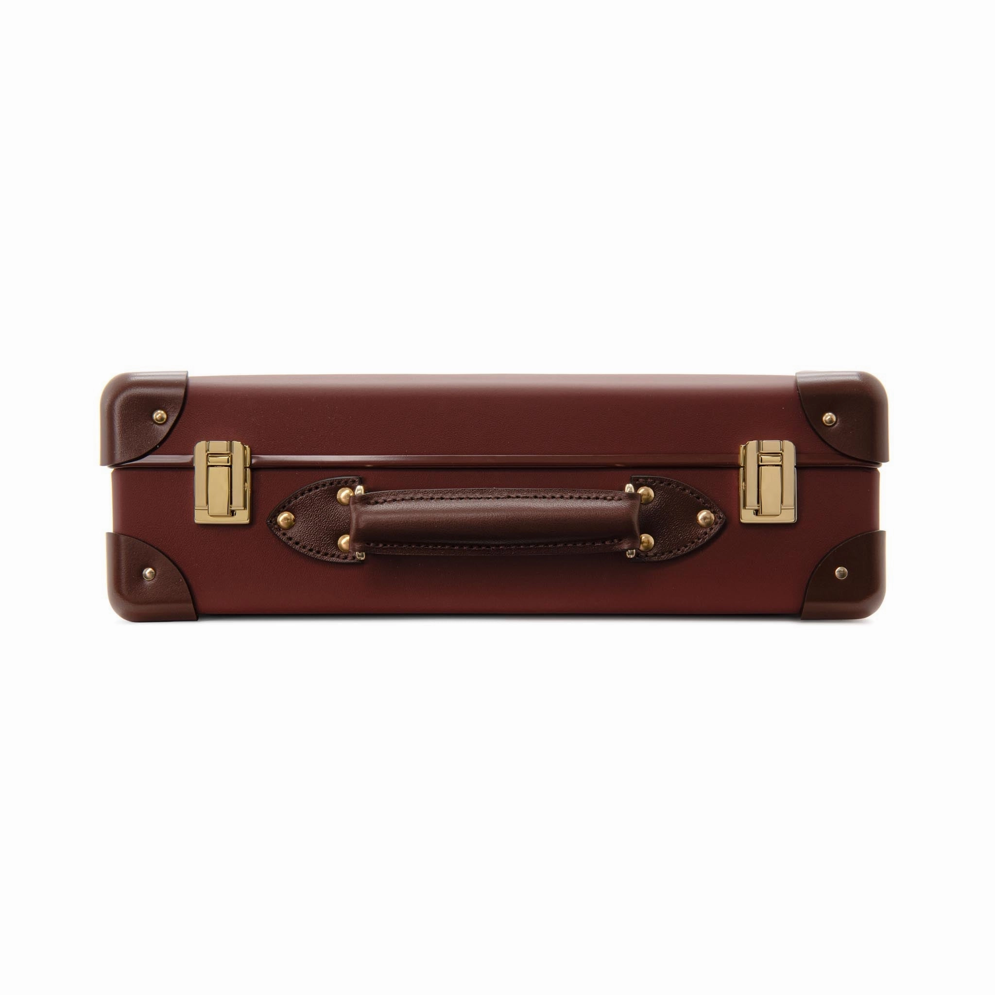 Leather Crafted · Small Attaché | Sherry Red/Brown/Gold