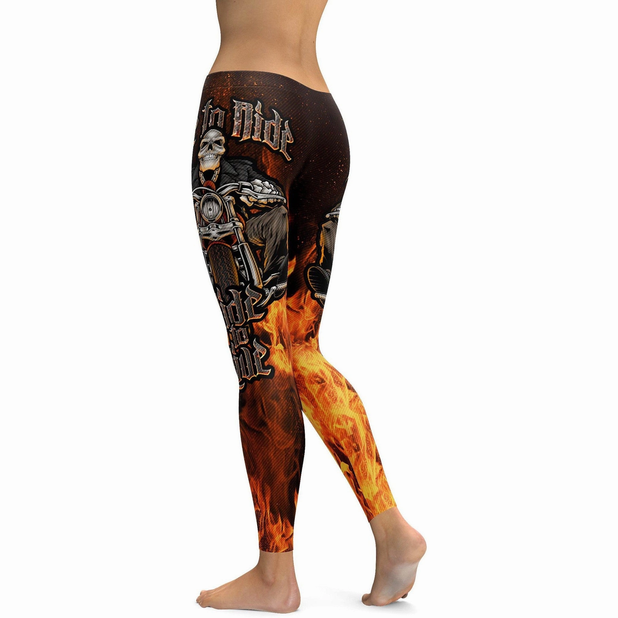 Live to Ride - Ride to Live Biker Leggings