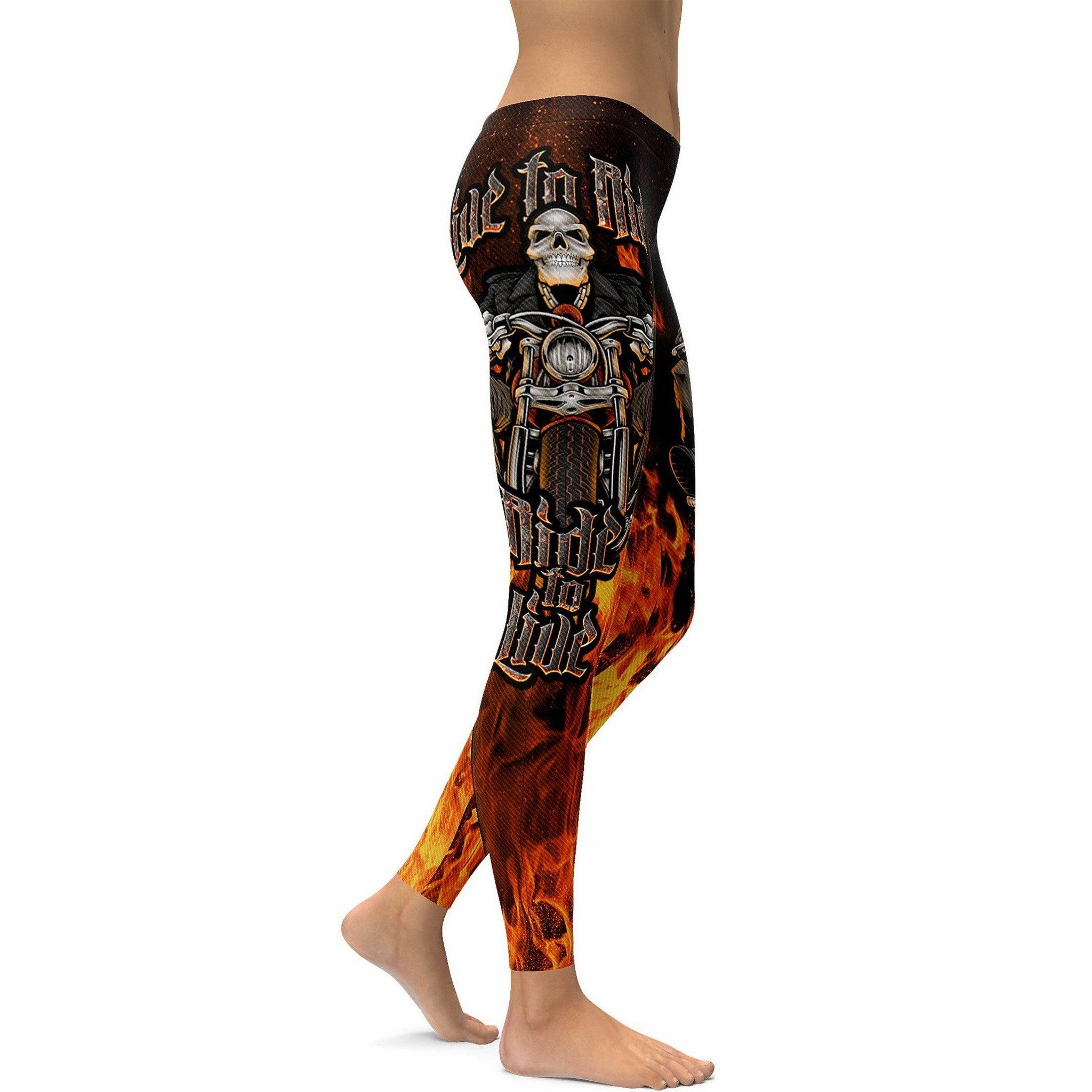 Live to Ride - Ride to Live Biker Leggings