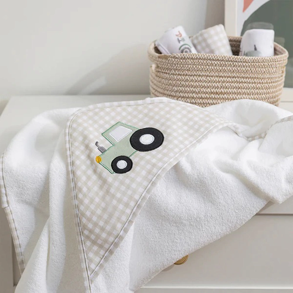 Living Textiles Hooded Towel Tractor Ride