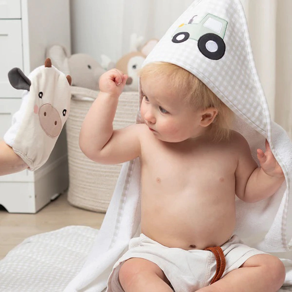 Living Textiles Hooded Towel Tractor Ride