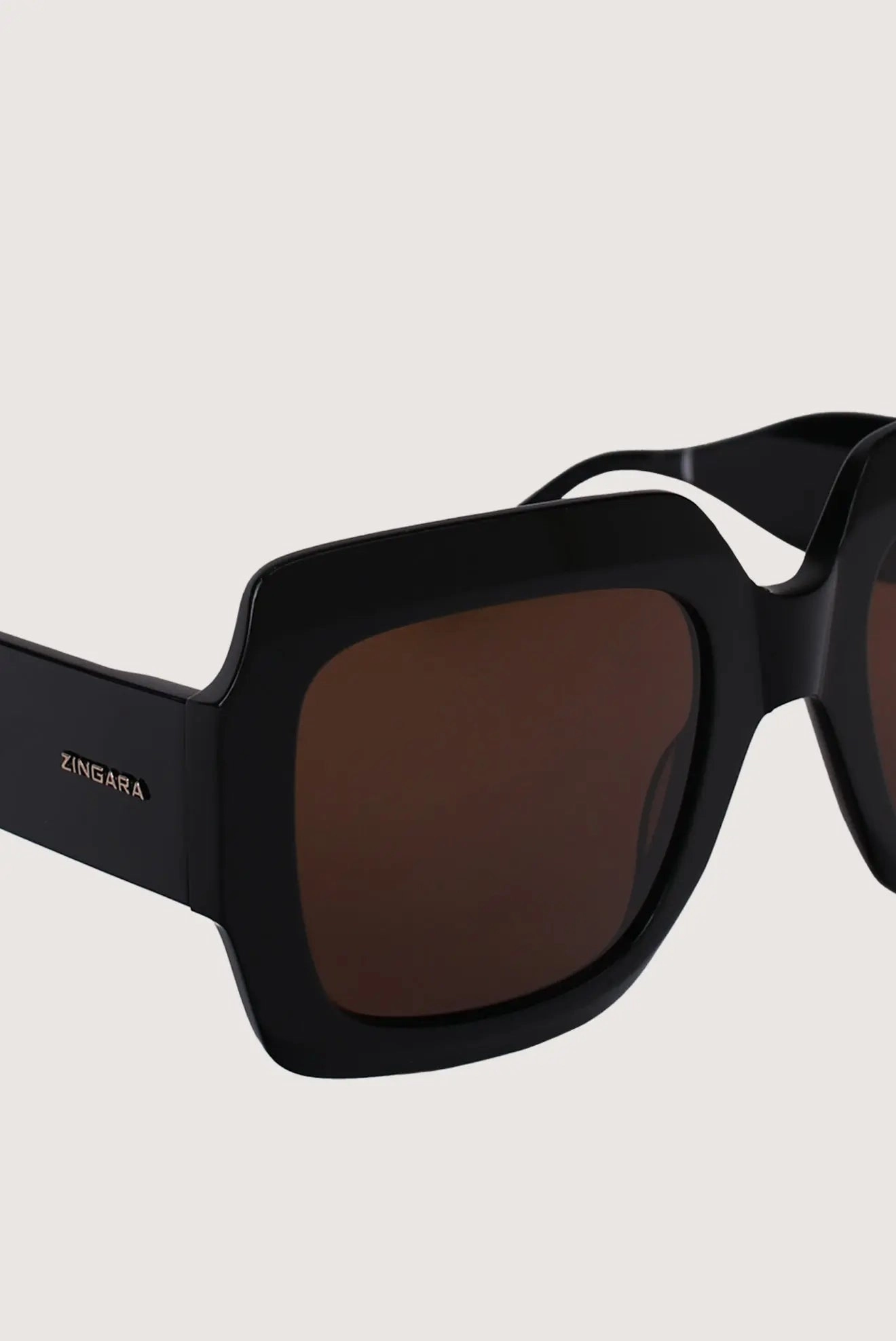 Liz Black Square Sunglasses	