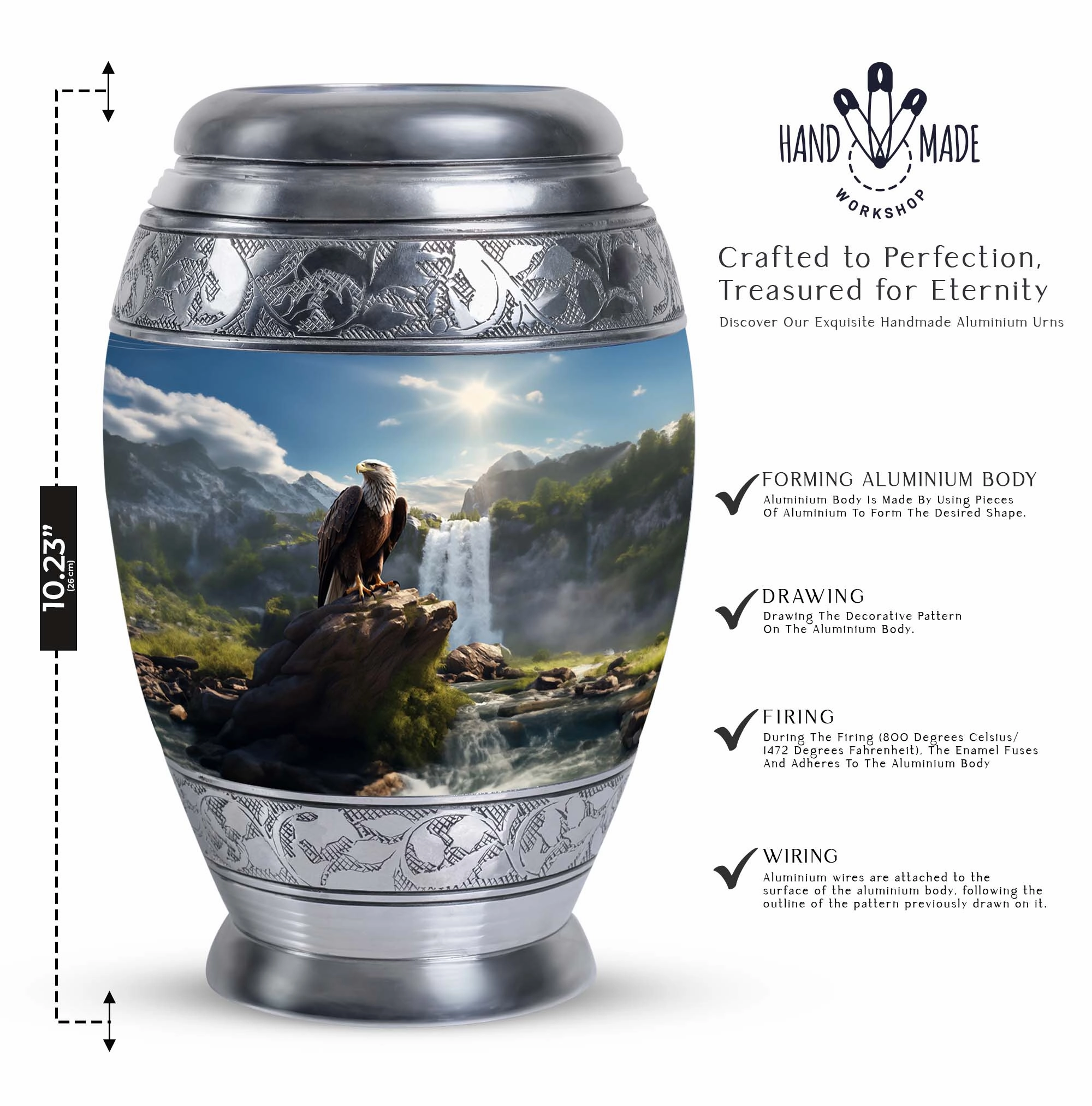 Majestic Eagle: Timeless Commemorative Cremation Urn
