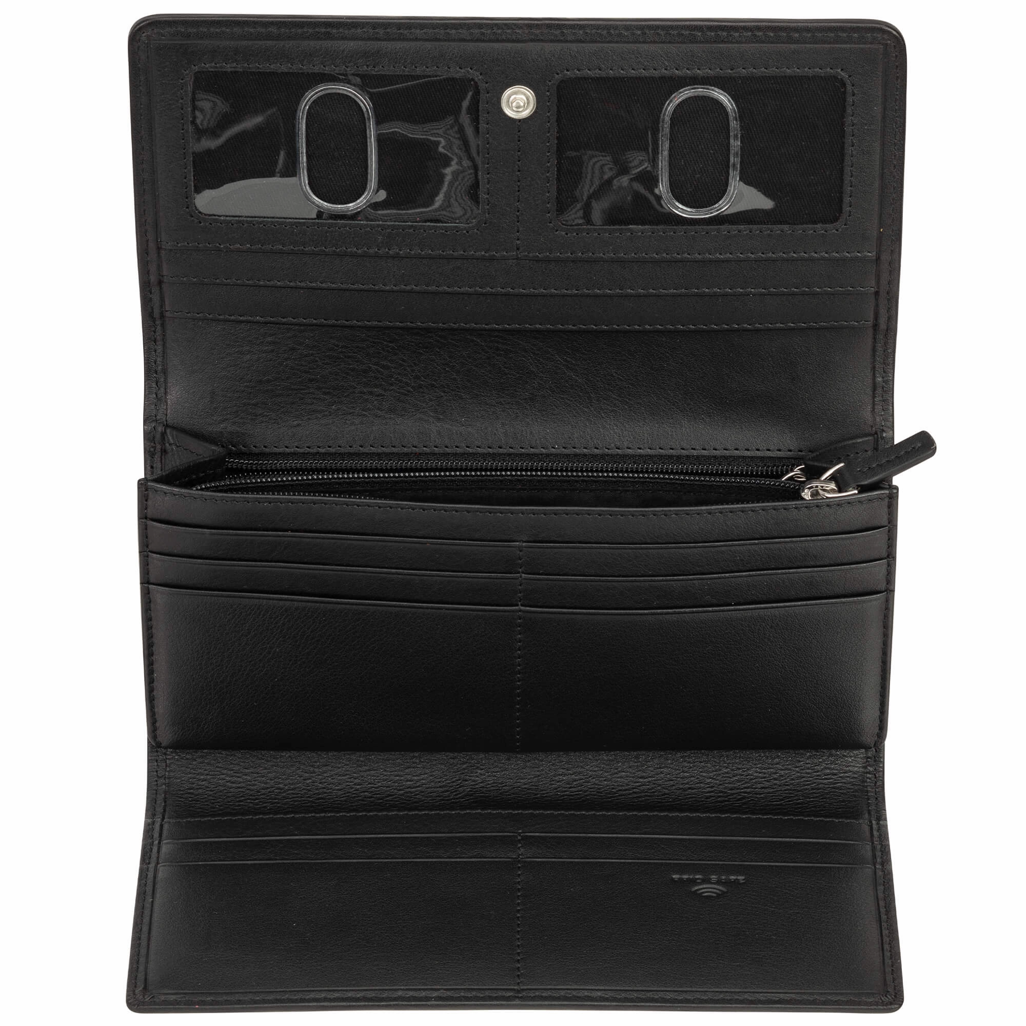 Mancini Basket Weave RFID Secure Trifold Wallet