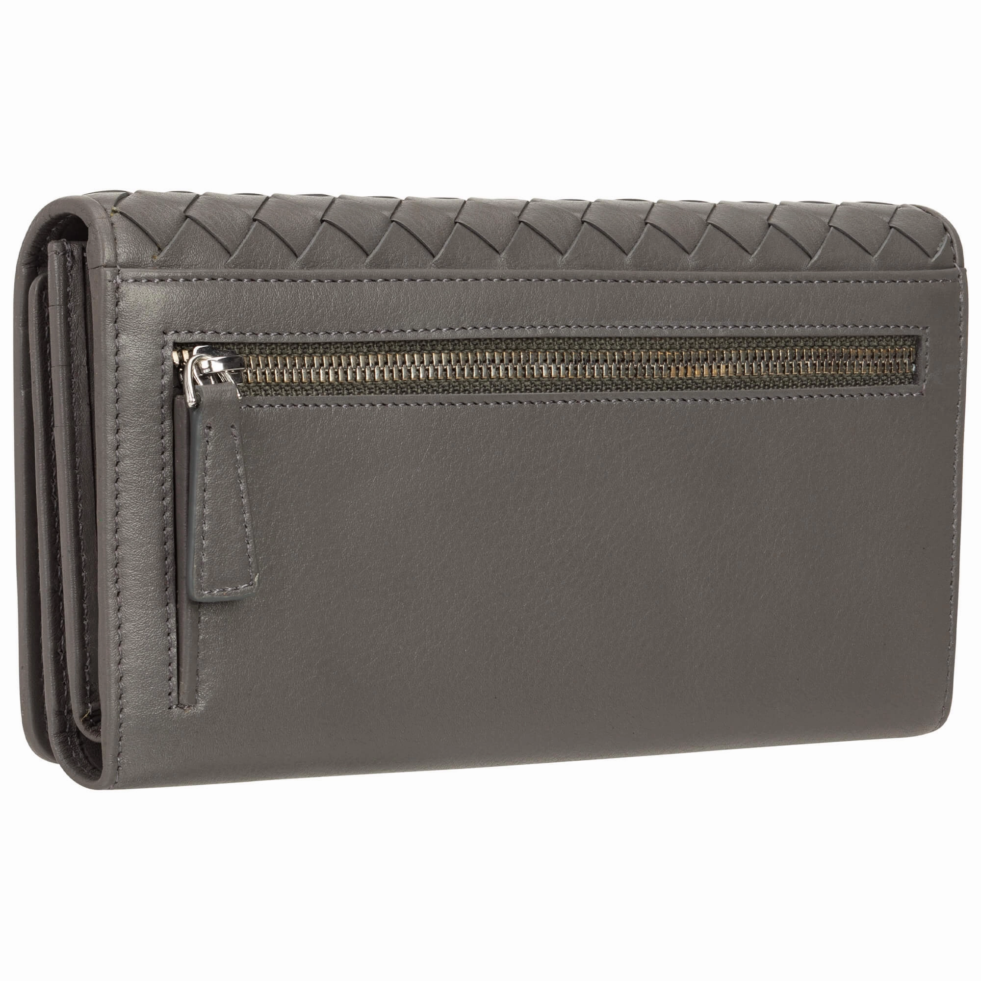 Mancini Basket Weave RFID Secure Trifold Wallet