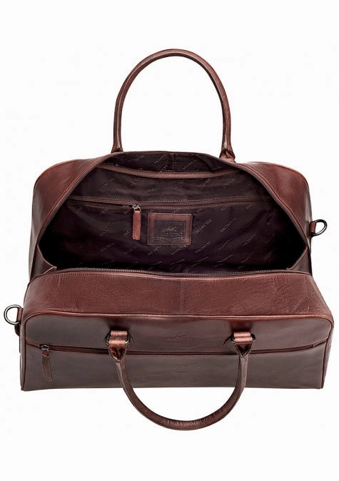 Mancini Buffalo Classic Leather Duffle Bag