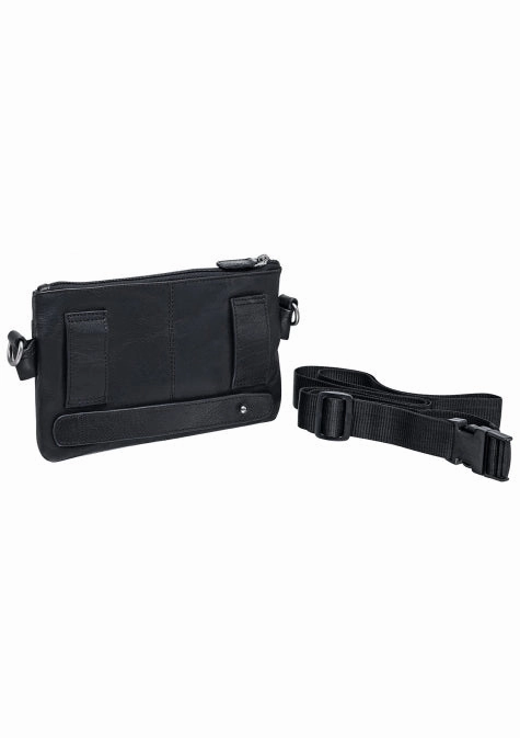 Mancini Buffalo Multi-Function Leather Waist Bag