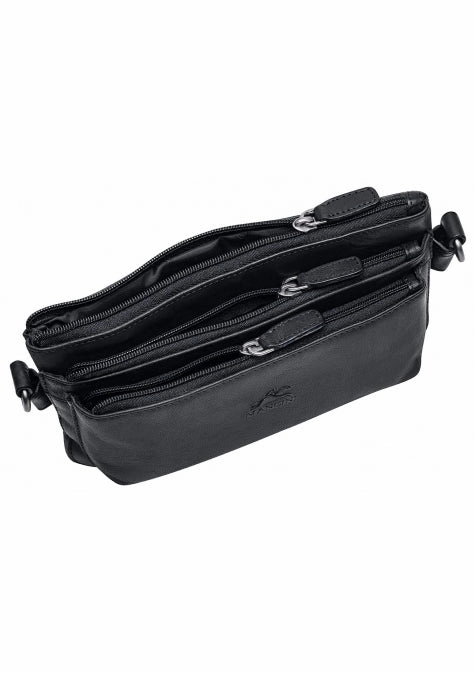 Mancini Buffalo Multi-Function Leather Waist Bag