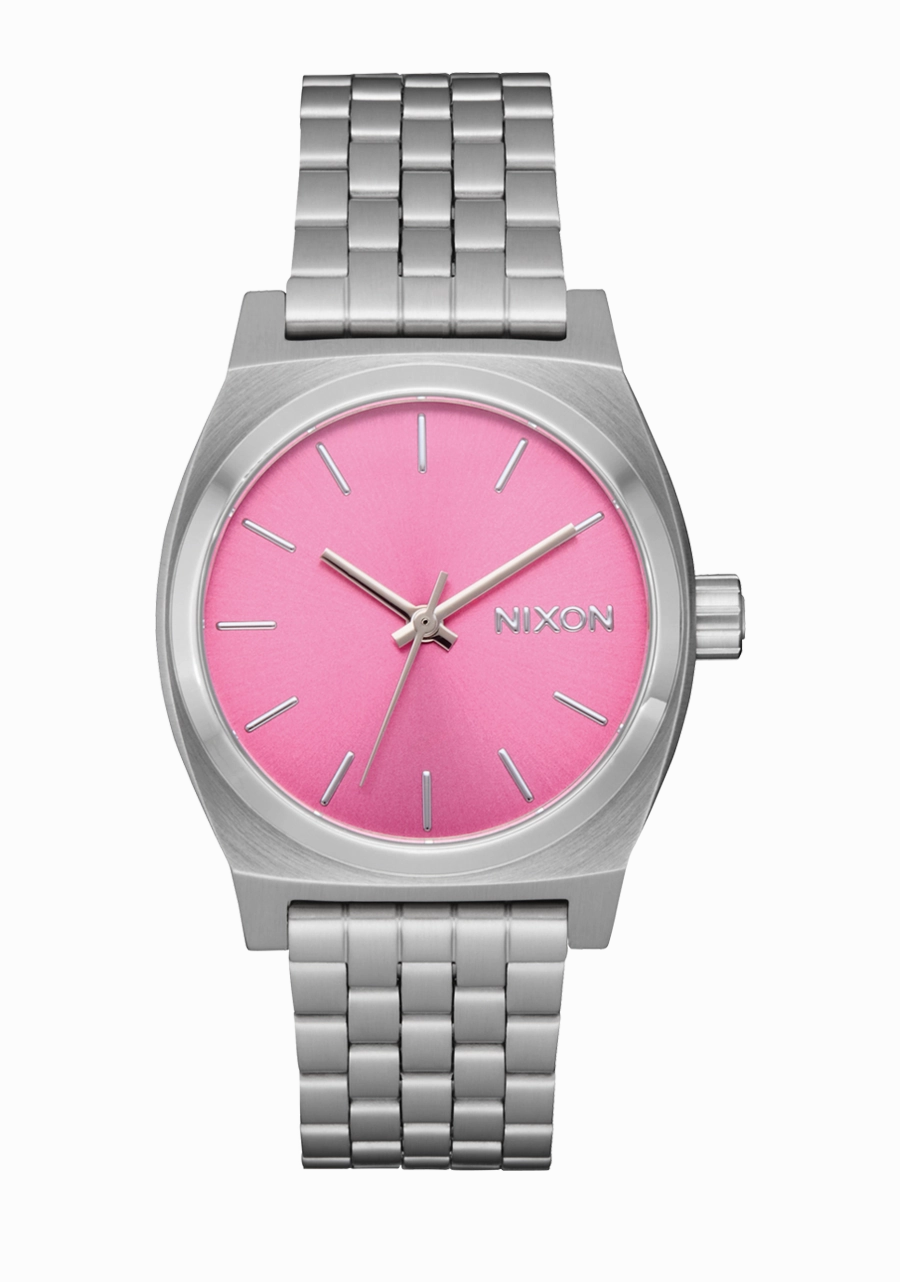 Medium Time Teller - Silver / Pink