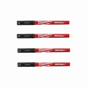 Milwaukee 48-22-3164 - 4 pk INKZALL™ Black Ultra Fine Point Pens