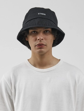 Minimal Thrills Bucket Hat - Washed Black
