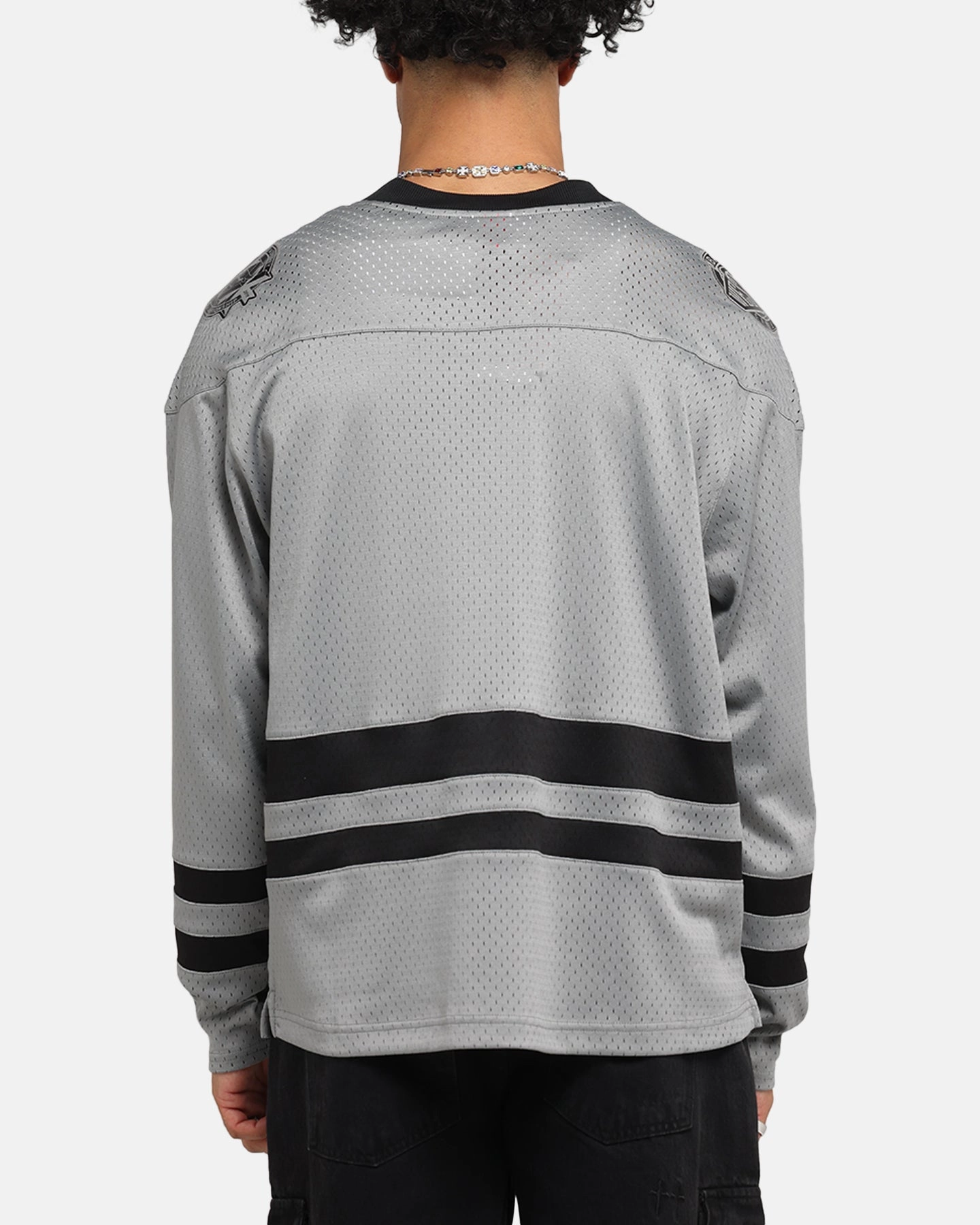 Mitchell & Ness Chicago Bulls Chrome Jersey Gunmetal Grey