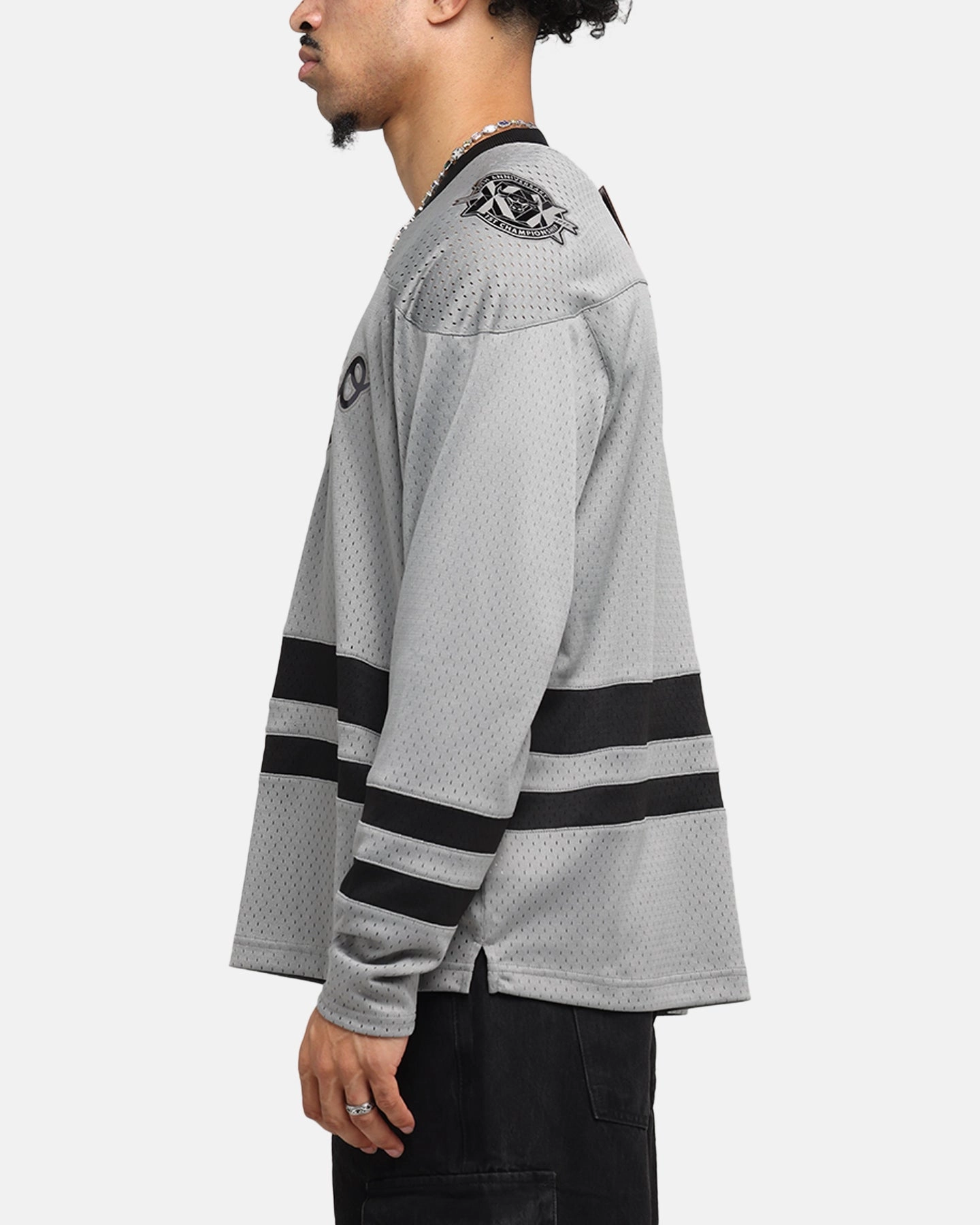 Mitchell & Ness Chicago Bulls Chrome Jersey Gunmetal Grey