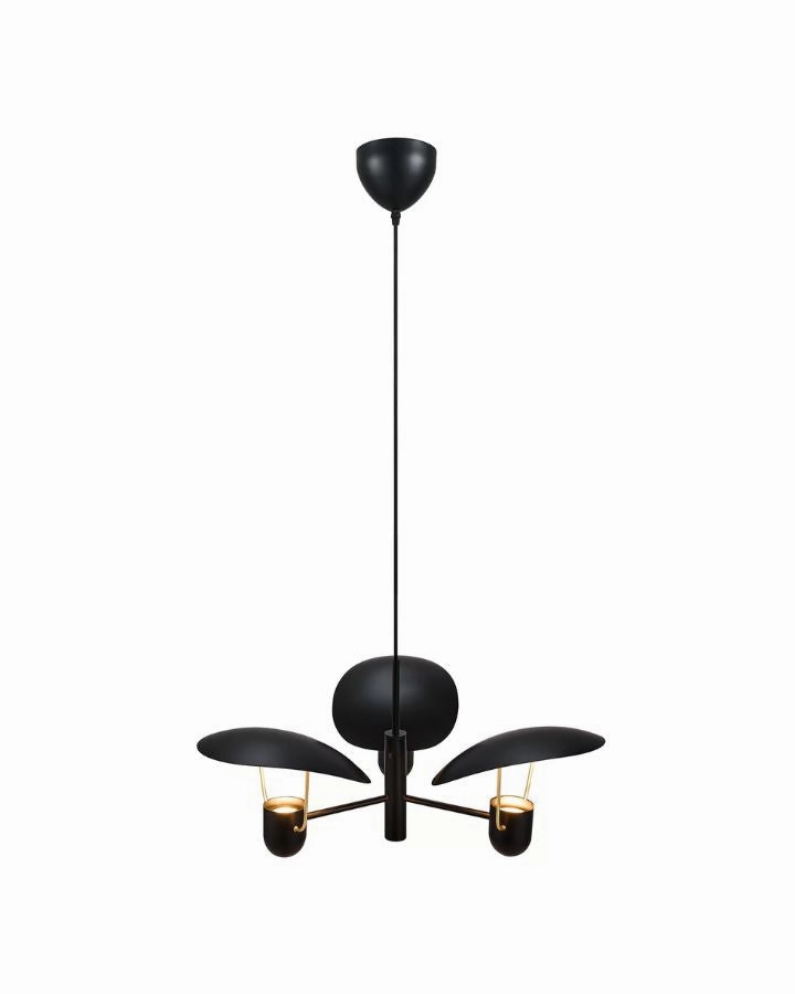 Modern Black Indirect 3 Head Pendant Light