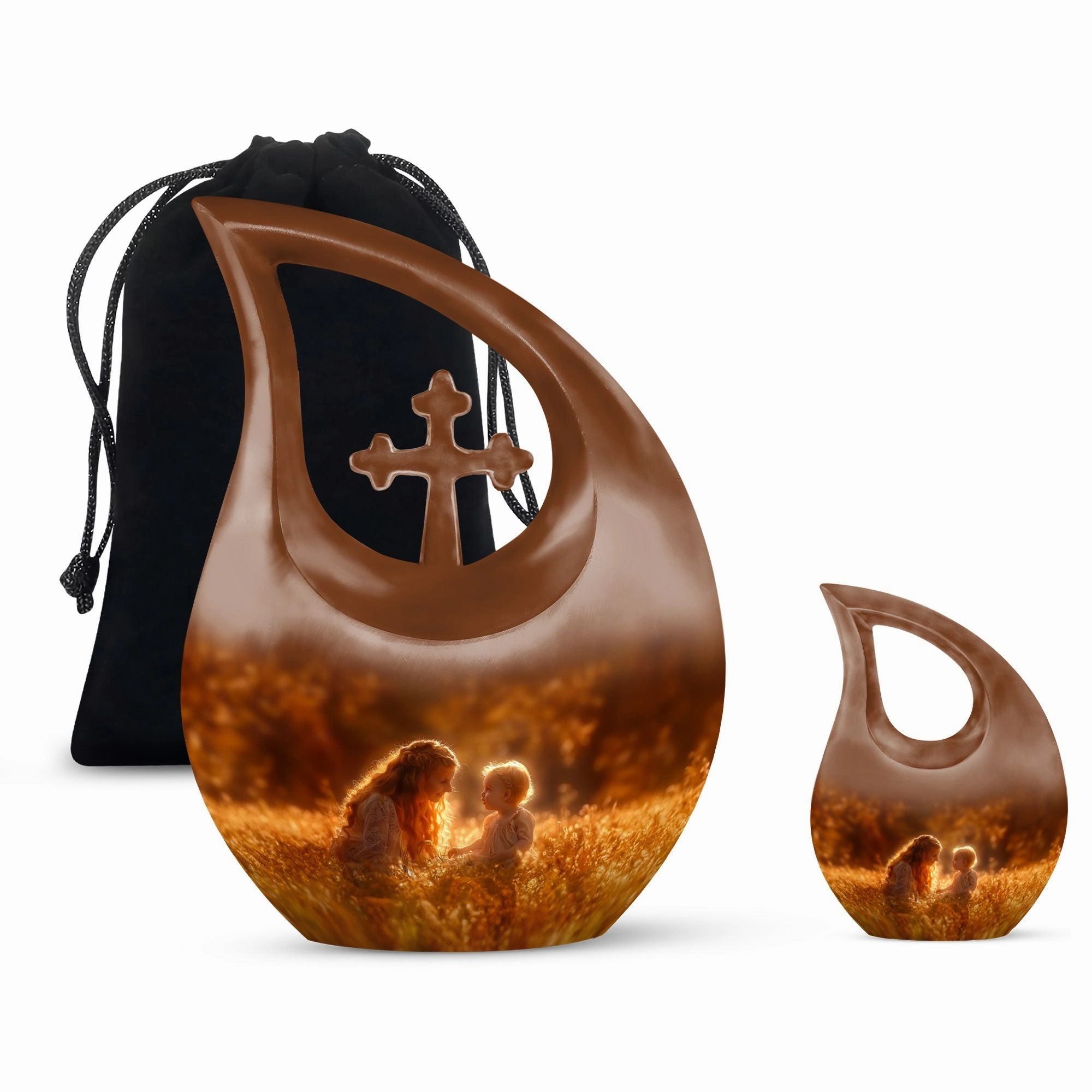 Mother' Memorial Urn & Exclusive Keepsake Mom Urn