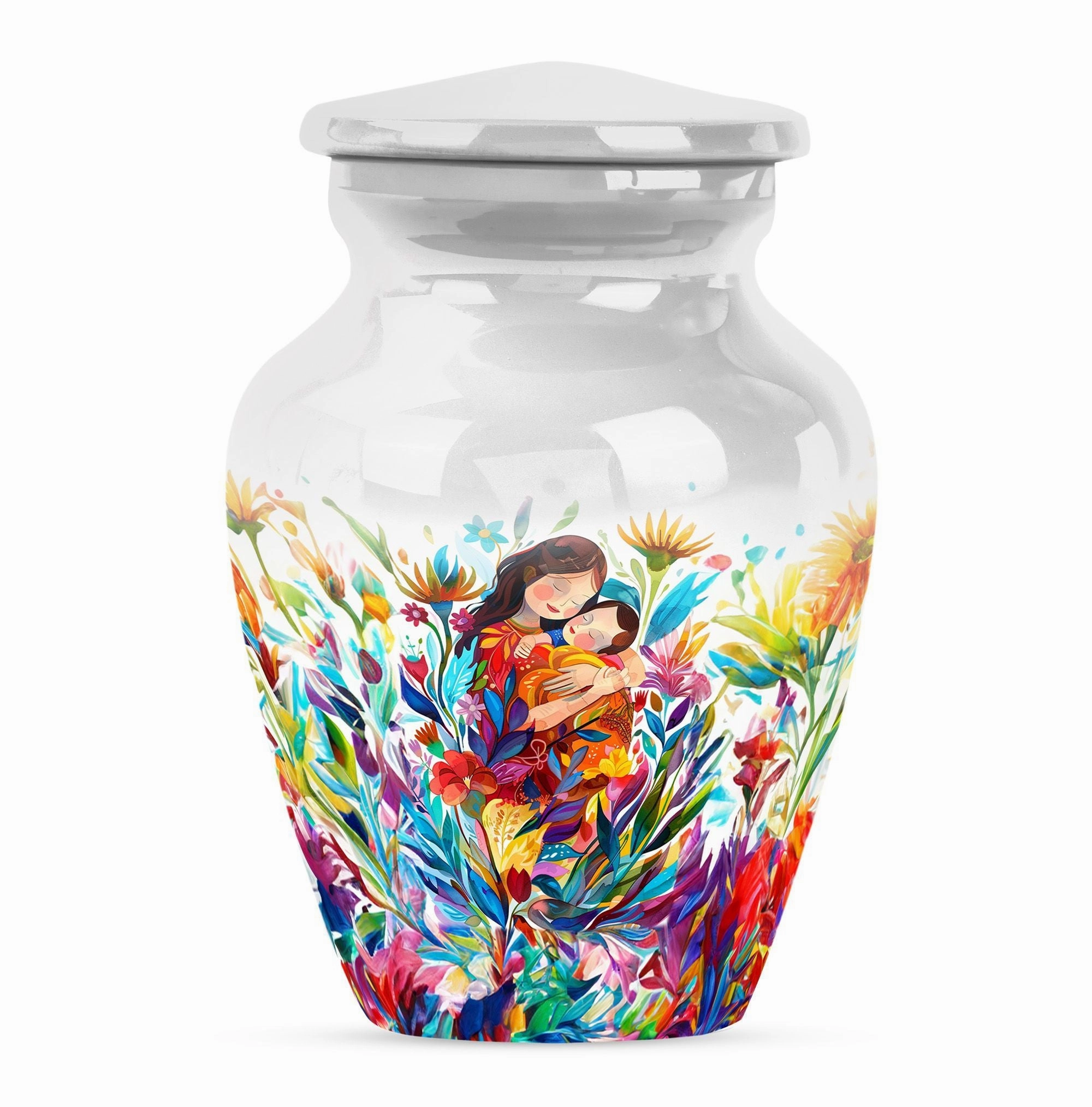 Mother Love Embrace: A Timeless Memorial Unique Urn Mom