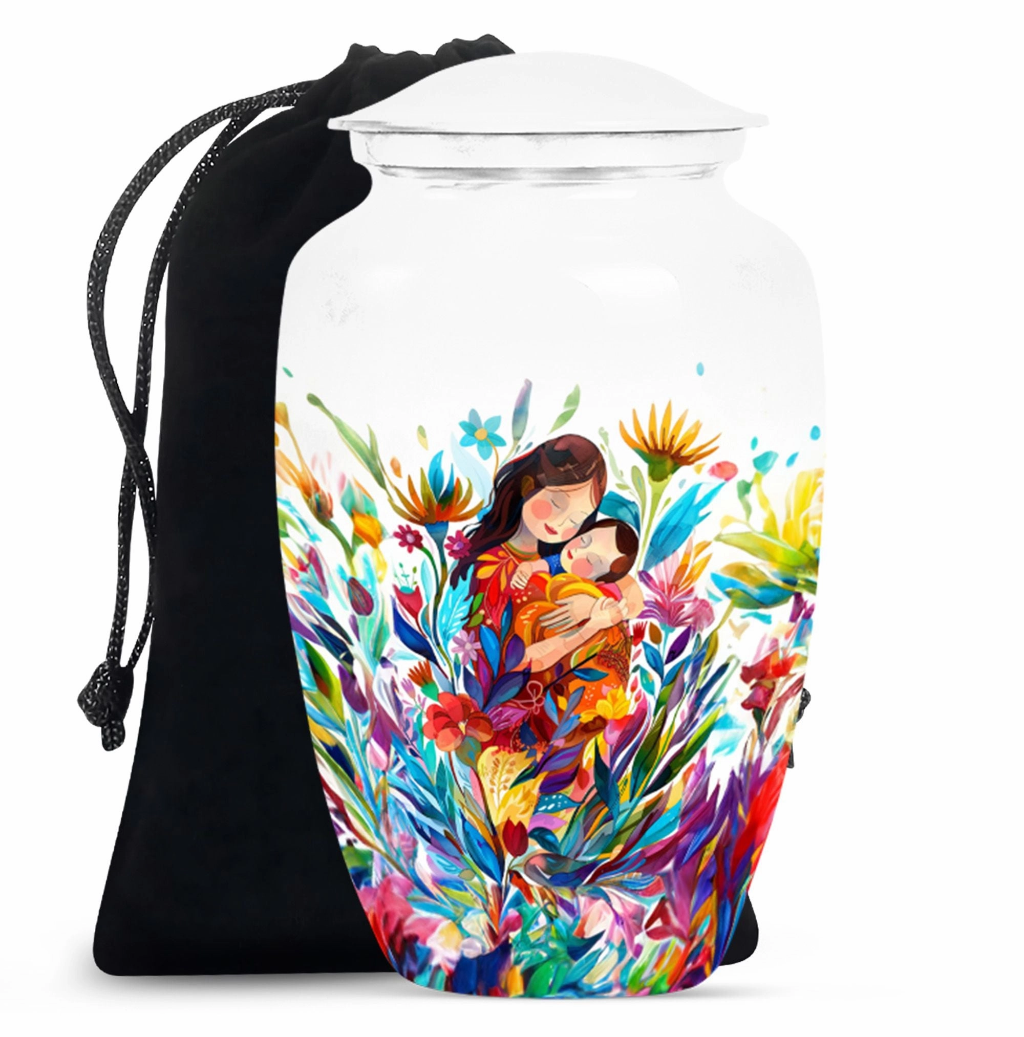 Mother Love Embrace: A Timeless Memorial Unique Urn Mom