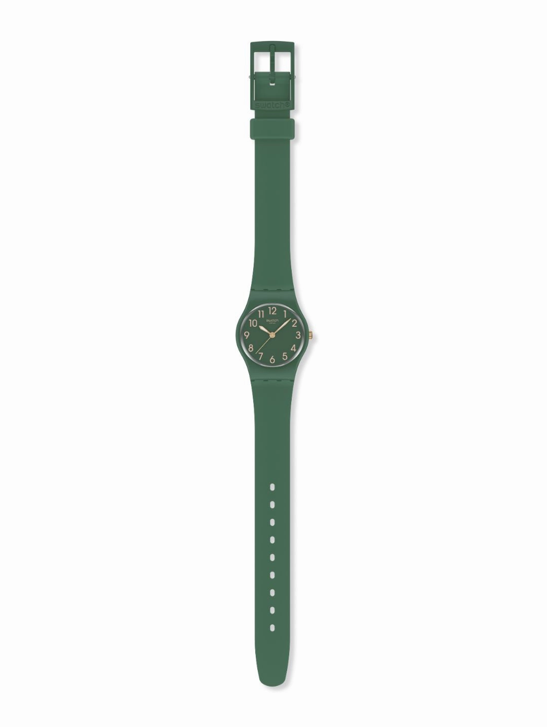 Notes Of Pecan Brown Quartz Dial Watch With Leather Strap - Green