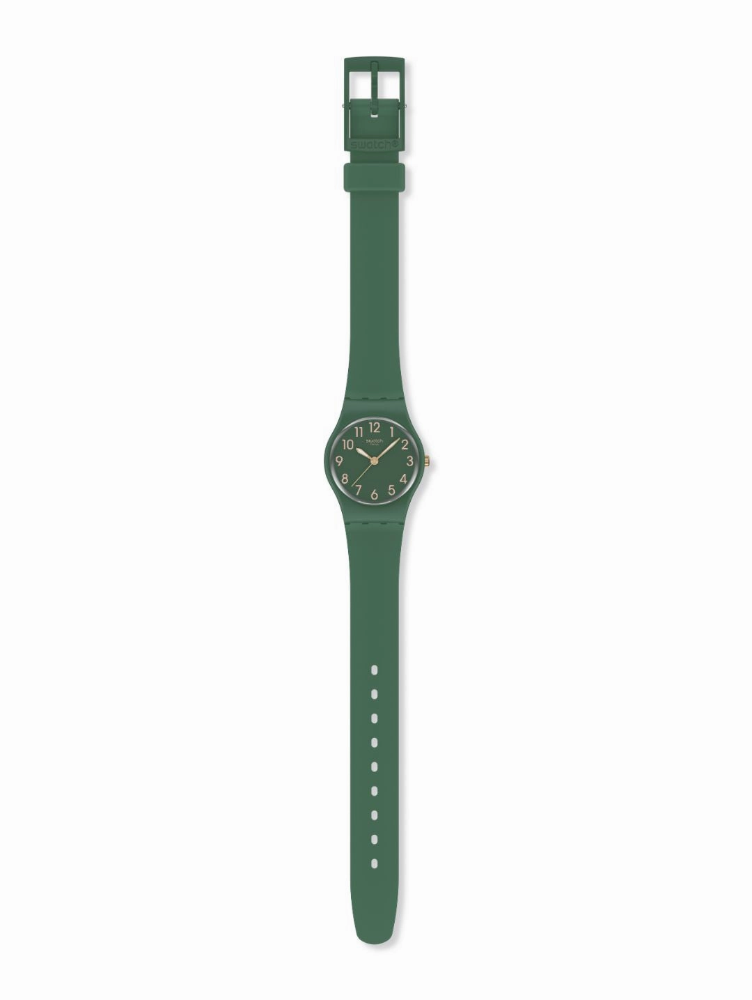 Notes Of Pecan Brown Quartz Dial Watch With Leather Strap - Green