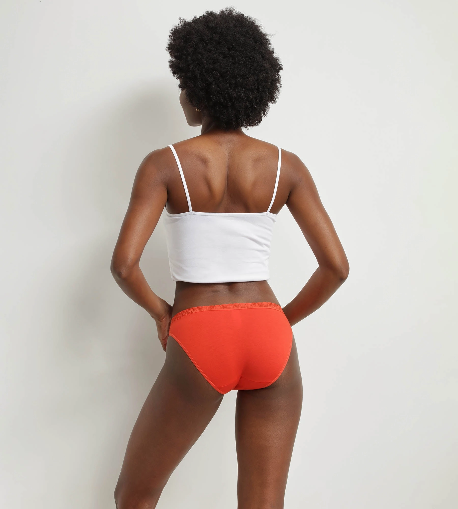 Pack of 2 red and pink women's panties DIM Fashion