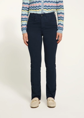 Petite Suzanne Straight Leg Denim, Navy