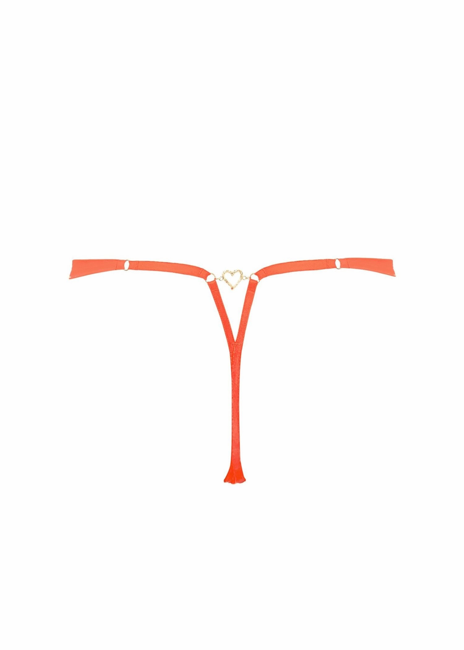 Phoenix Thong (Hot Coral/Gold)